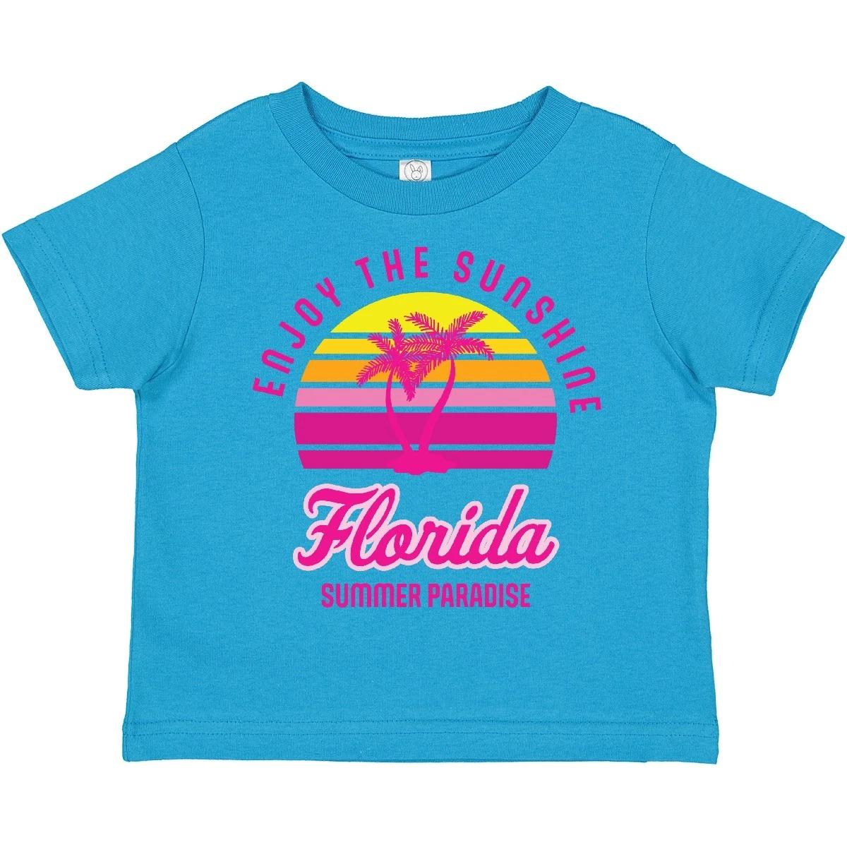 Inktastic Enjoy The Sunshine Florida Summer Paradise Toddler T-Shirt Palm Trees 130