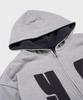 Saintpain Sp Waffle Reversible Zip-Up Hoodie Charcoal