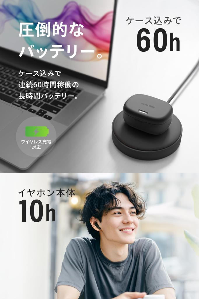 FUNLOGY Earbuds Wireless VGP2025 Summer Award Active Noise Wireless Up to 60 Hours of Playtime (Truely Earbuds), Winner, Cancelling, In-Ear