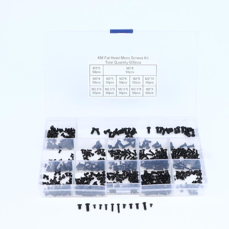 500/600Pcs M2 M2.5 M3 Mini Screw Set Carbon Steel Computer Notebook Laptop Repair Screws Kit