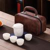 Panda-Themed Jade Tea Set 2024: Cultural Sichuan Travel Set - Perfect for Home, Outdoor Use & Gifts