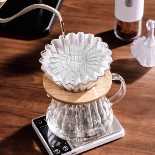 HannaFires V60 & Basket 2-in-1 Coffee Filter Holder - Handy Hand Drip Accessory, Paper Filter Support Tool