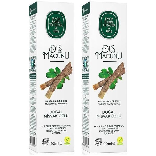 

Eyup Sabri Tuncer Natural Miswak Extract Toothpaste 90 Ml X2