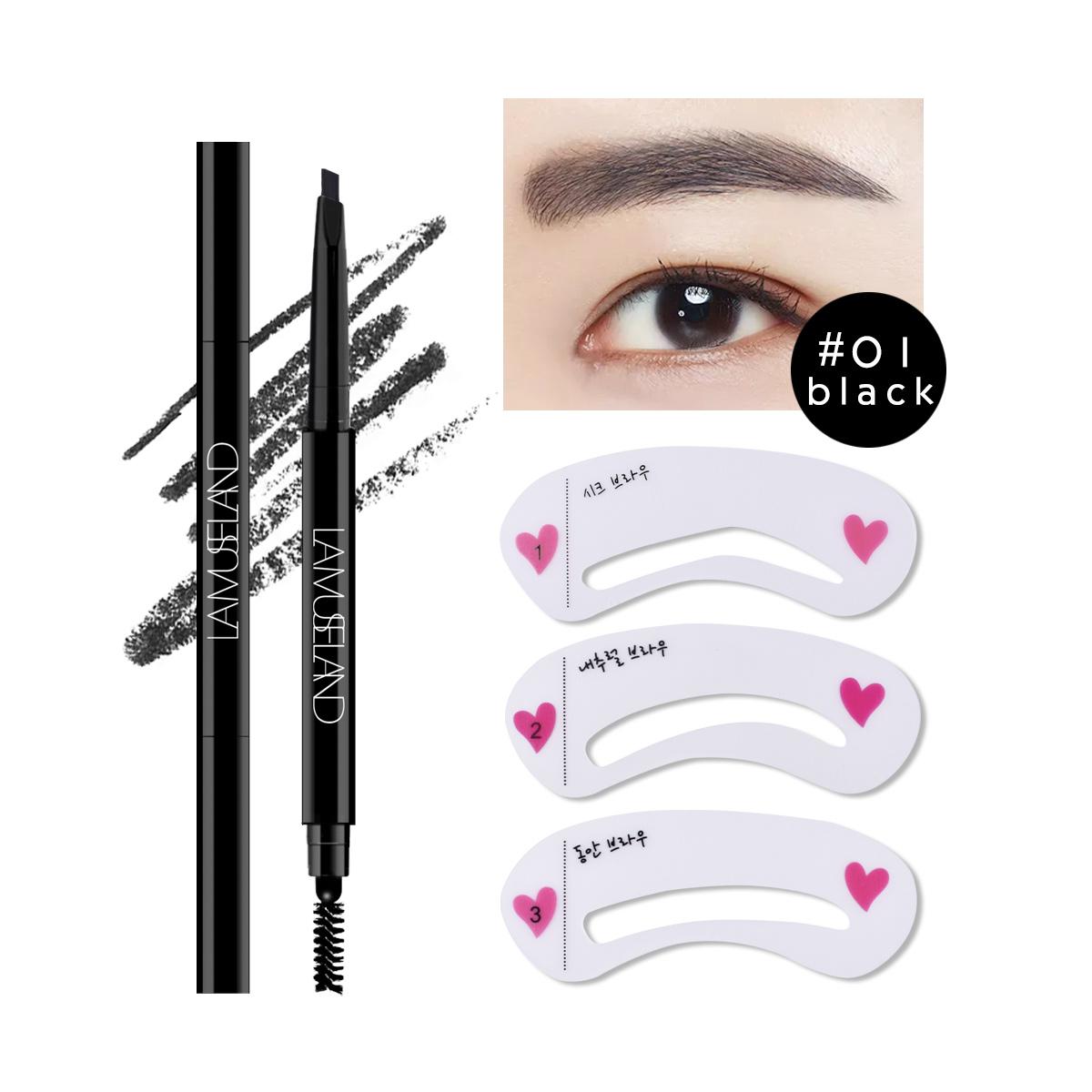 

LAMUSELAND 5 цветов долговечный водостойкий двуглавый карандаш для бровей