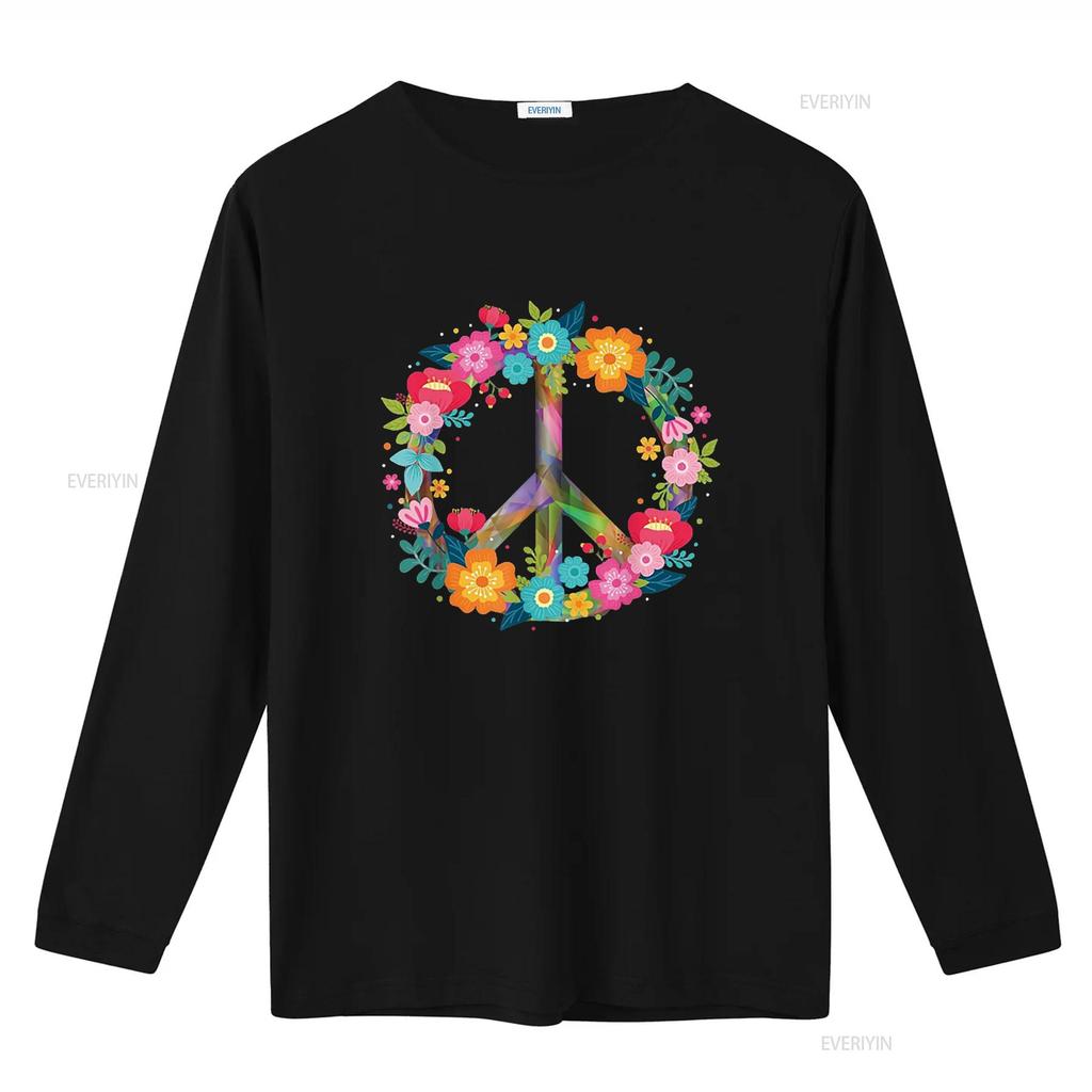 Peace Love Hippie Costume Tie Die 60s 70s T Shirt Black X Large vintage Washed Stretched Stylish Soft Versatile fashion
