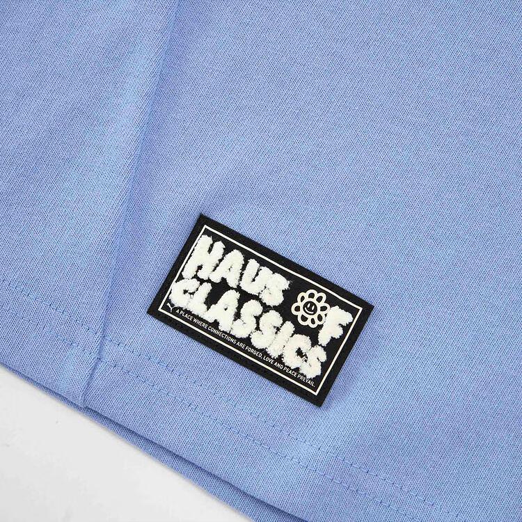 Puma Classics Select Haus Round Neck Casual Simple Short Sleeve T-Shirt Unisex Tops Lavender-Purple 631558-47