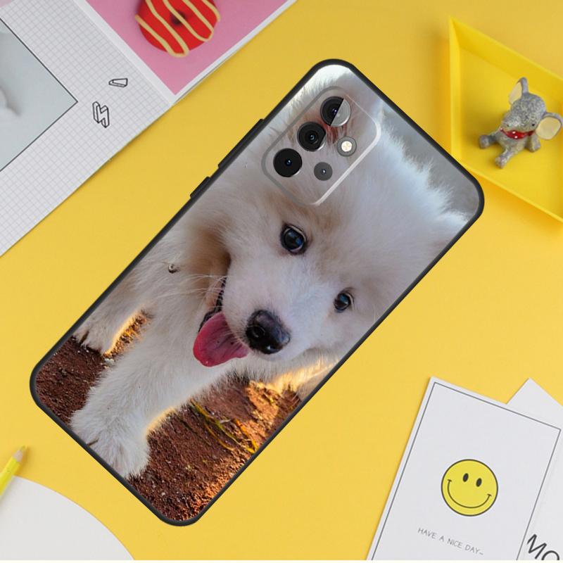 Samoyed Puppy Case For Samsung Galaxy A53 A33 A23 A13 A06 A56 A16 A36 A55 A35 A17 A54 A34 A14 A52 A32 A15