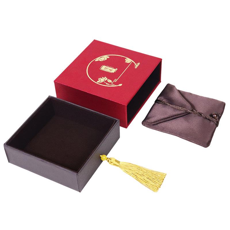Heritage Series Gold Tassel Jewelry Box for Bracelets, Necklaces, and Jade Pendants