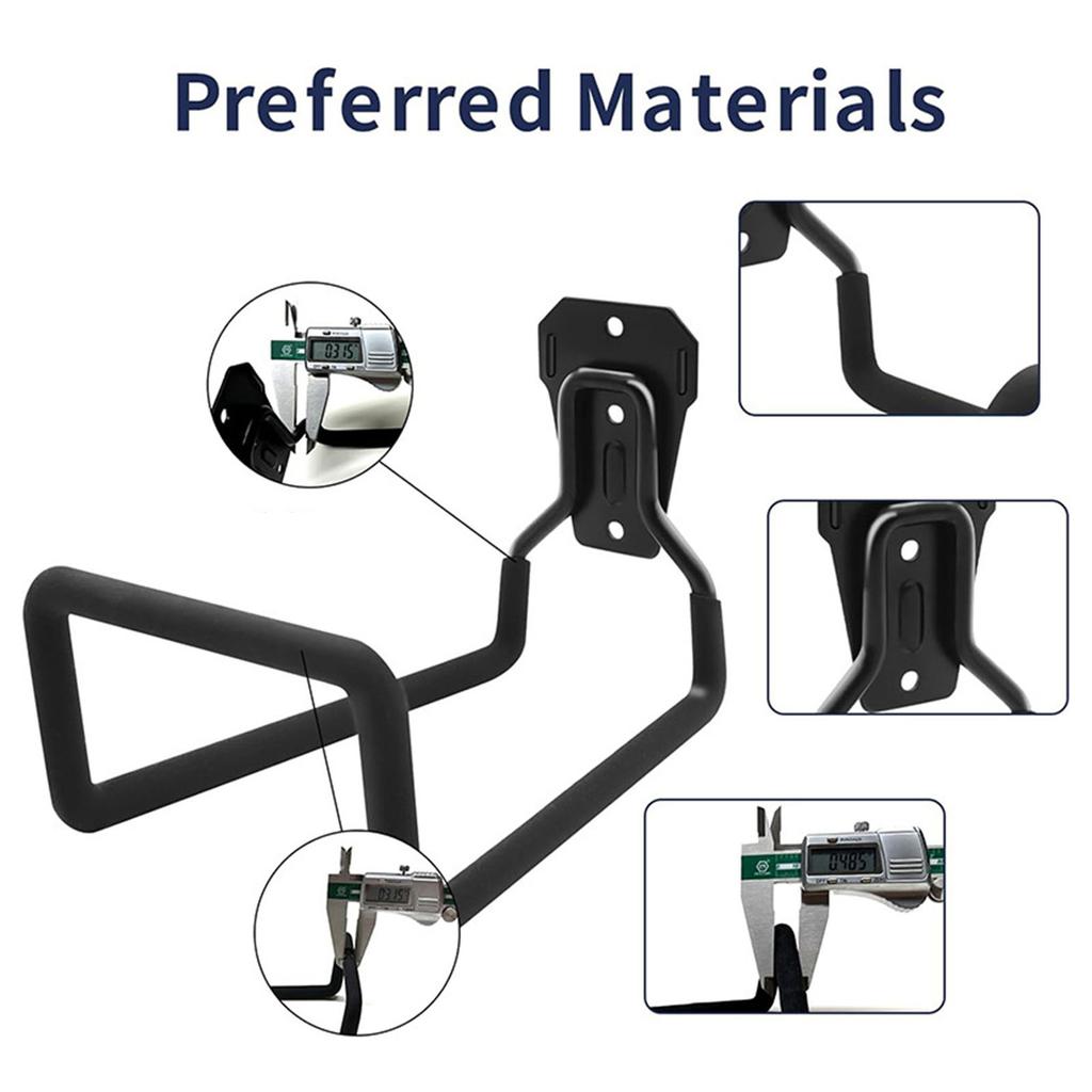 Sturdy Metal Water Hose Holder for Wall Mounting Space Saving Storage Hook Rust Proof Hanger for Outdoor Garden Use