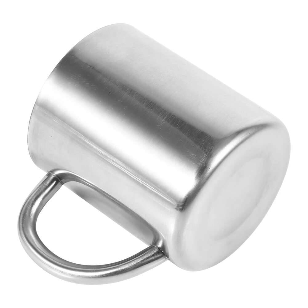 220ml Drinking Portable Stainless Steel Double Wall Mug Travel Camping Mugs Coffee Tea Milk Cup