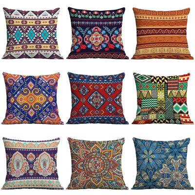 Bohemian Ethnic Style Pillowcase Living Room Sofa Cushion Hotel Teahouse Pillow Cushion Cover