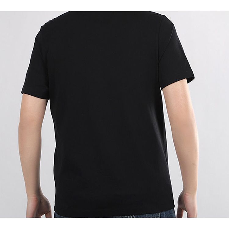Nike Sportswear Logo Print Short Sleeve T-Shirt Men Tops Black Yellow CK2227-013