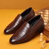 Fashion Brown Flat Leather Loafers Shoes for Men Fashion 2024 Classic Original Size Man Casual Shoe 45 Comfortable Shipping Free New In