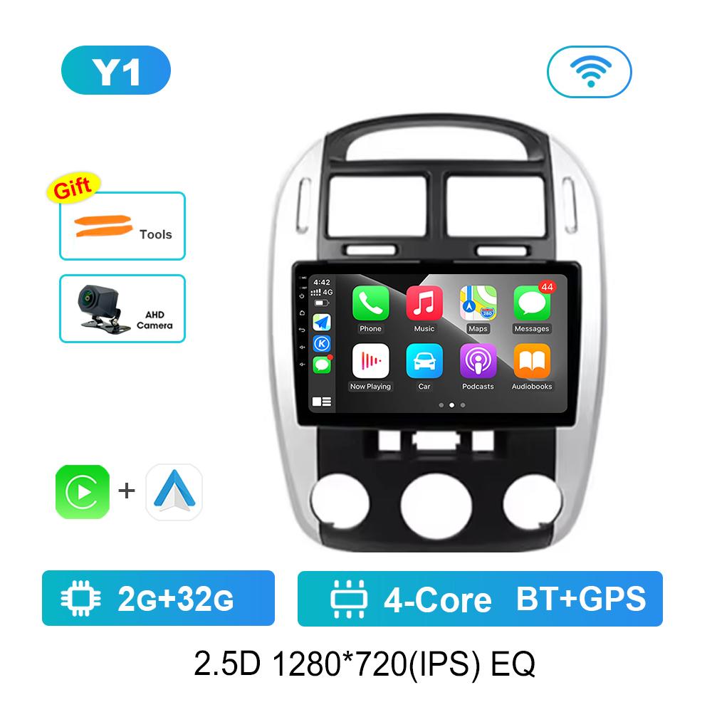 9 Inch GPS Navigation Android OS for Kia Cerato 2004 - 2008 4G DSP Stereo Car Radio Multimedia Player WiFi Bluetooth Cooling Fan