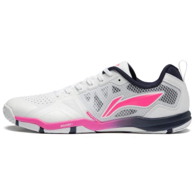 Li-Ning Unisex Table Tennis Shoes White Pink APPU023-8 41.5