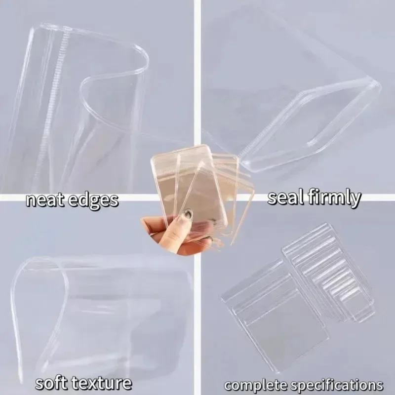 10-200Pcs Jewelry Storage Bag Anti-Oxidation Transparent Jewelry Organizer for Earring Necklace Bracelet Ring Holder Ziplock Bag