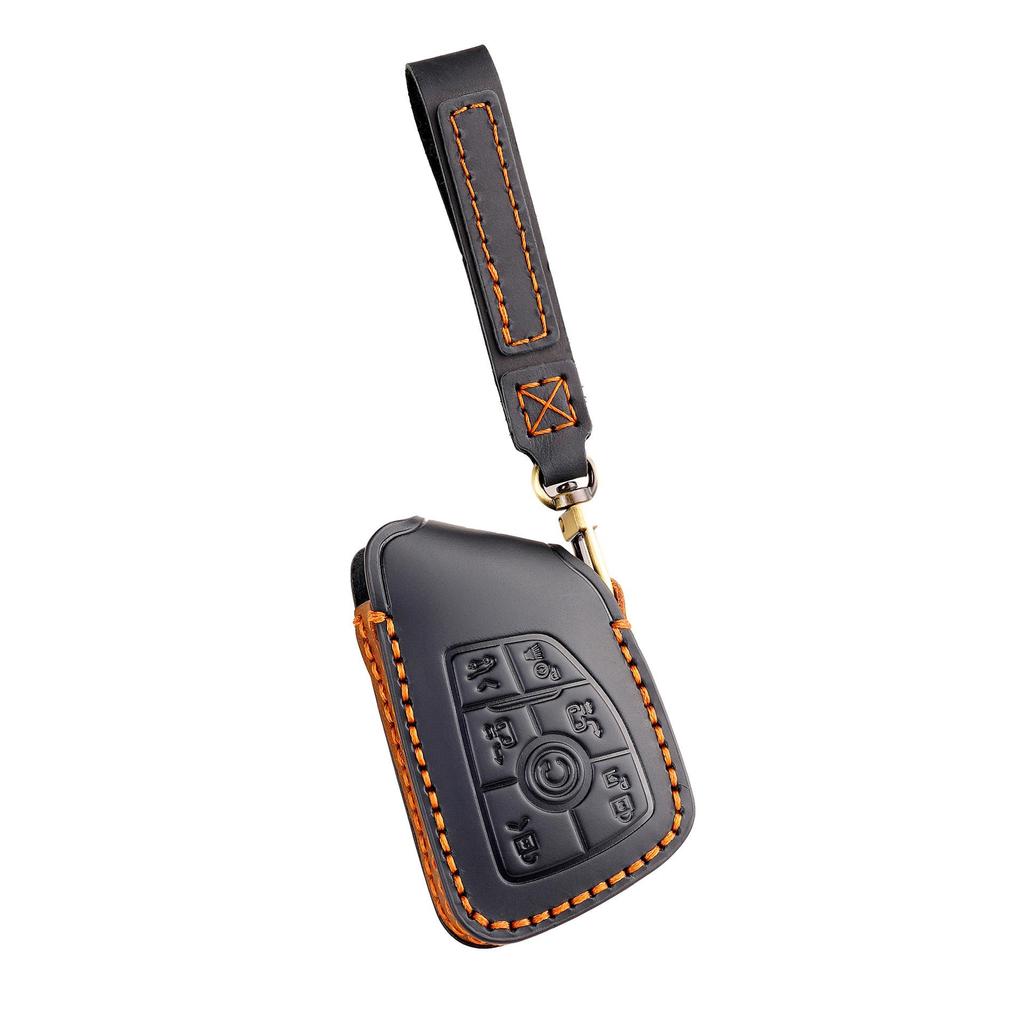 Leather Key Cover for Buick Century & Envision - Custom Fit with Protective Buckle Shell