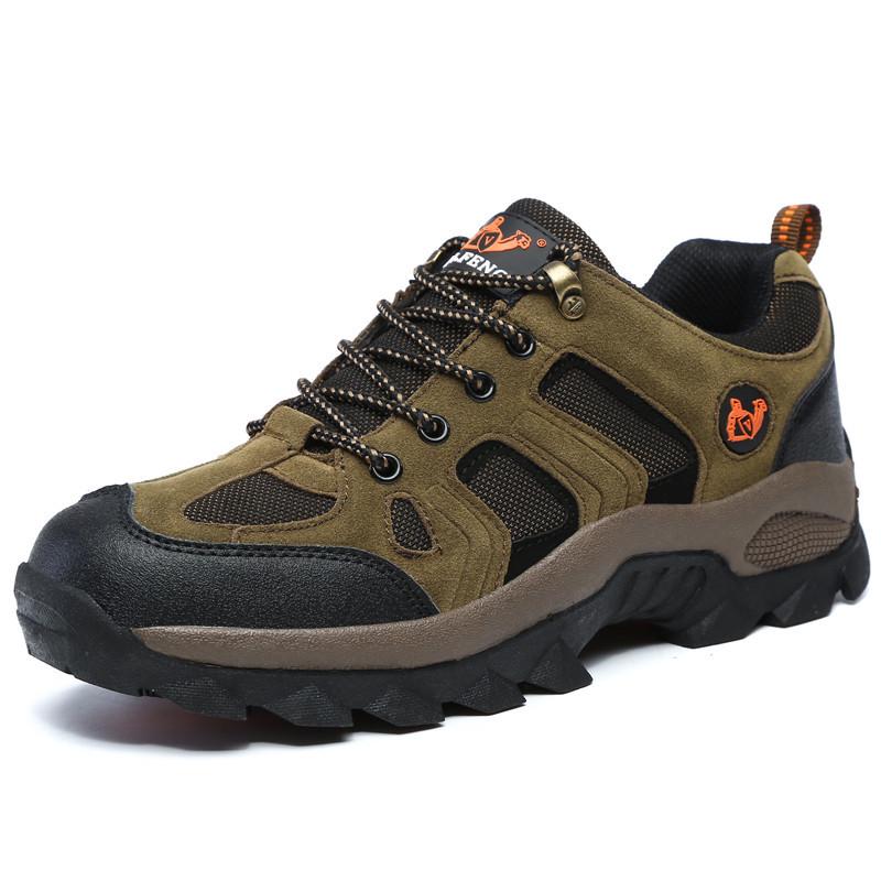New Autumn and Winter Men's Shoes Outdoor Hiking Shoes Men's Breathable Sports Shoes Waterproof and Non-slip Leisure Travel