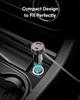 4th Gen Waterproof Mini Car Charger with Digital Display for Cigarette Lighter