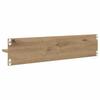 Wall Shelf Set 4 pcs Artisan Oak Finish 80 x 11.5 x 18 cm Engineered Wood