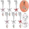 Seestern Diamant Muschel Anhänger Bauchnabelring Clip-On Bauchnabel Fake Piercing Zirkon Knorpel Clip-On Ohrring Körperschmuck