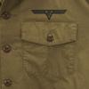 A BATHING APE Back print Long sleeve Military shirt L Olive Men's Used