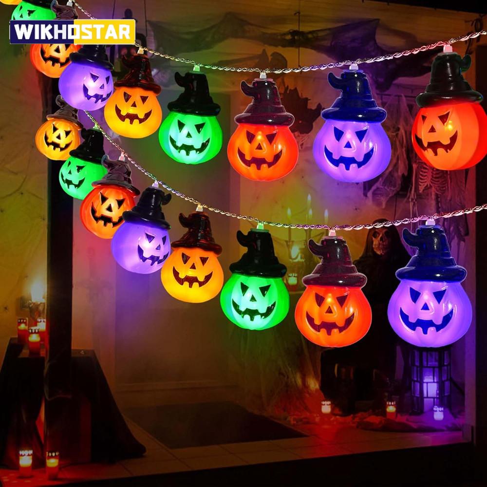 Pumpkin String Lights for Easter, Halloween, Christmas Room Decor RGB String Lights Indoor Lamps Outdoor Decor Lights