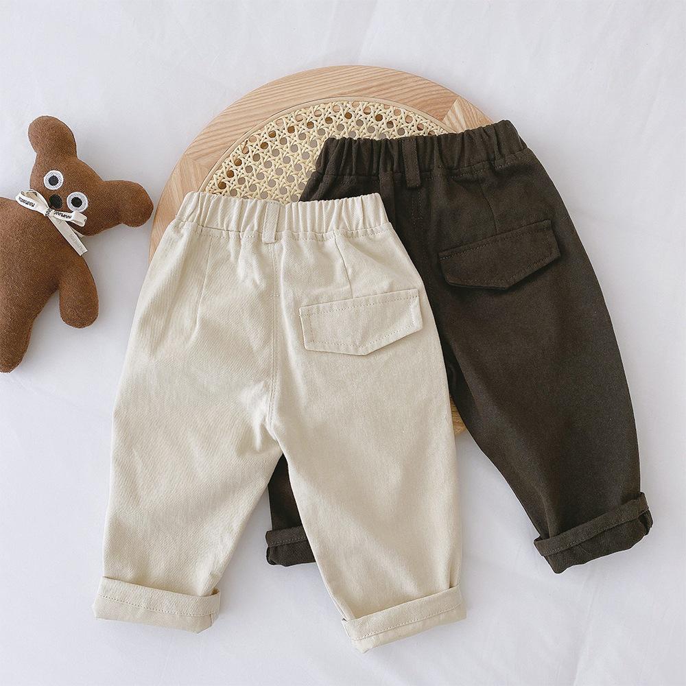 Boys' Solid Color Casual Pants - Autumn 2026 Korean Style Fashion Trousers for Children (CK062)