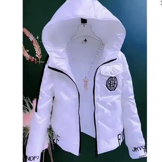 

Зимняя хлопковая куртка с глянцевым пуховым хлопковым пальто, женская короткая, 2025, новая студенческая, корейская версия, свободная, теплая, хлопковая 2XL