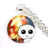 TBH Autism Creature Yippies Creative Funny Yippee Meme Cartoon Glass Cabochon Pendant Necklace Charm Jewelry Gift Jewelry