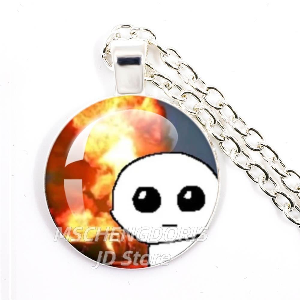 TBH Autism Creature Yippies Creative Funny Yippee Meme Cartoon Glass Cabochon Pendant Necklace Charm Jewelry Gift Jewelry