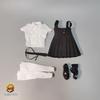 [TOYBARJAPAN] 16 Scale Figure Accessory  Fits TBLeague and Other Body Types. HAILI TOYS Office Lady (OL) Workplace JK Uniform: Shirt, Tie, Suspender