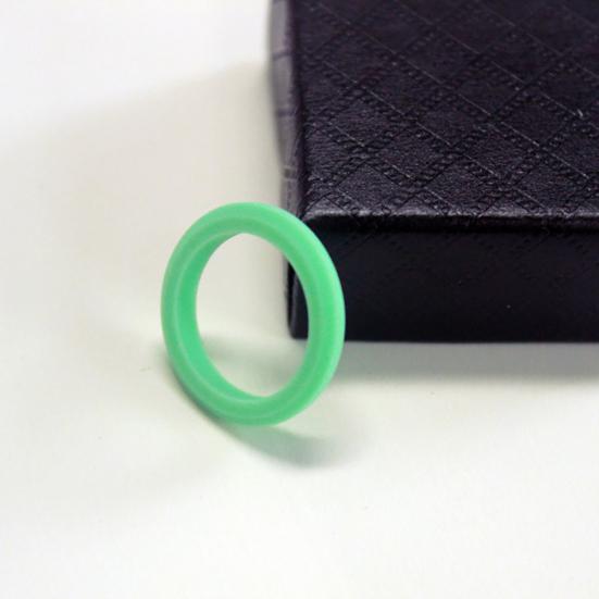 10Pcs Women Silicone Wedding Band Ring Jewelry Solid Color Party Gift