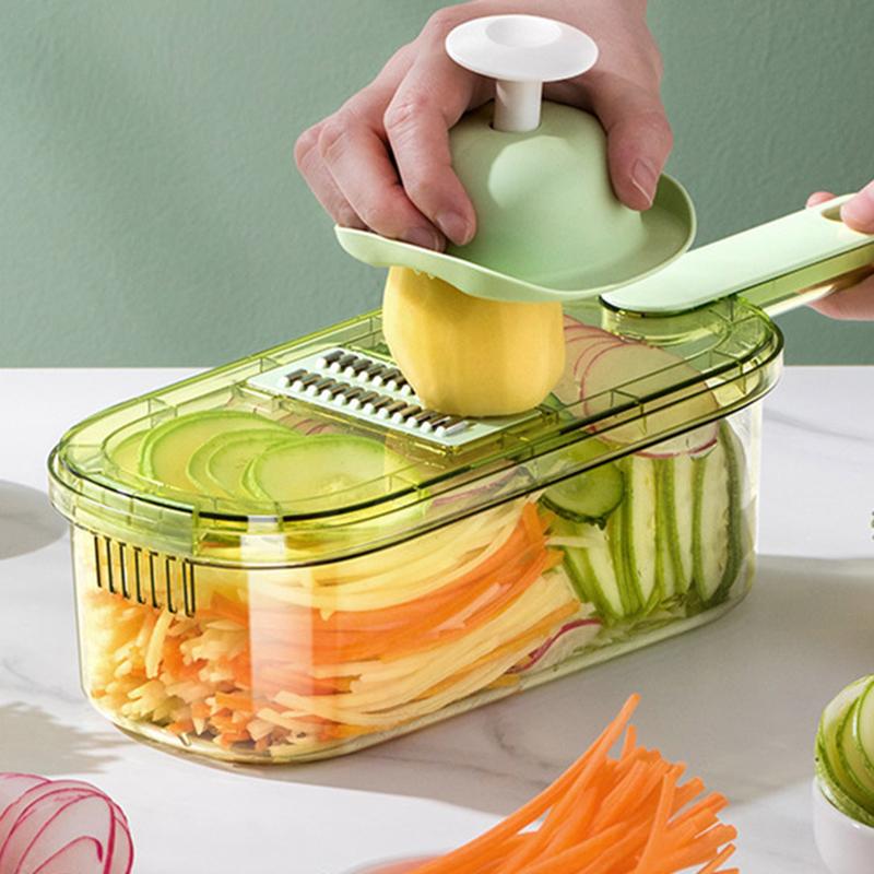 1.5L Shredder, Potato Shreds, Vegetables, Household Kitchen Multifunctional Slicing, Wiping, Filtering Water Function