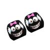 Playful Cartoon Eye Car Headrest Cover Cartoon Bows Design Strong Polyester Decorations Universal Auto Accessories