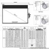 IN&VI 180-inch 16:10 Electric Projection Screen