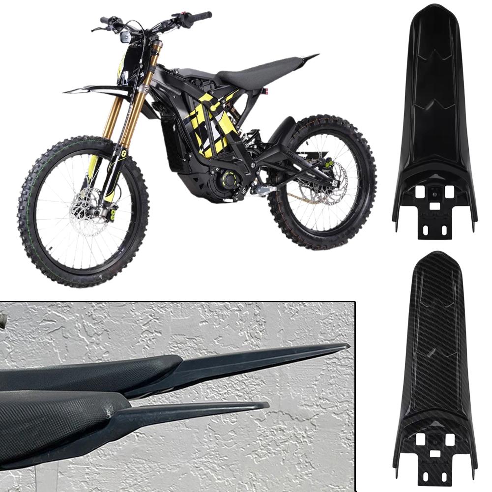 Motorcycles Carbon Fiber Pattern Rear Mudguard Lengthening Longer Tail Guard Universal For Surron Light Bee X S Dirt Bike J0W3