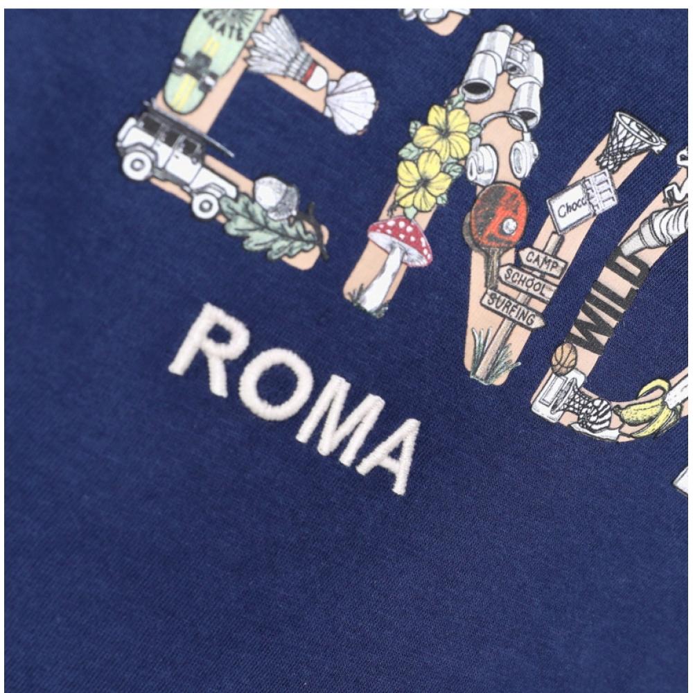 Fendi Kids Logo T shirT Jmi487 7aj F1i11