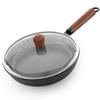 Multifunctional Maifan Stone Non-stick Flat Bottom Frying Pan for Household and Stovetop Use