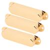 3Pcs Closed Pickup Cover Single No Hole Brass Instrument Guitar Musical AccessoriesGold