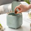 Press Open Lid Car Trash Bin Large Opening Desktop Paper Basket Mini Waste Bin  Living Room