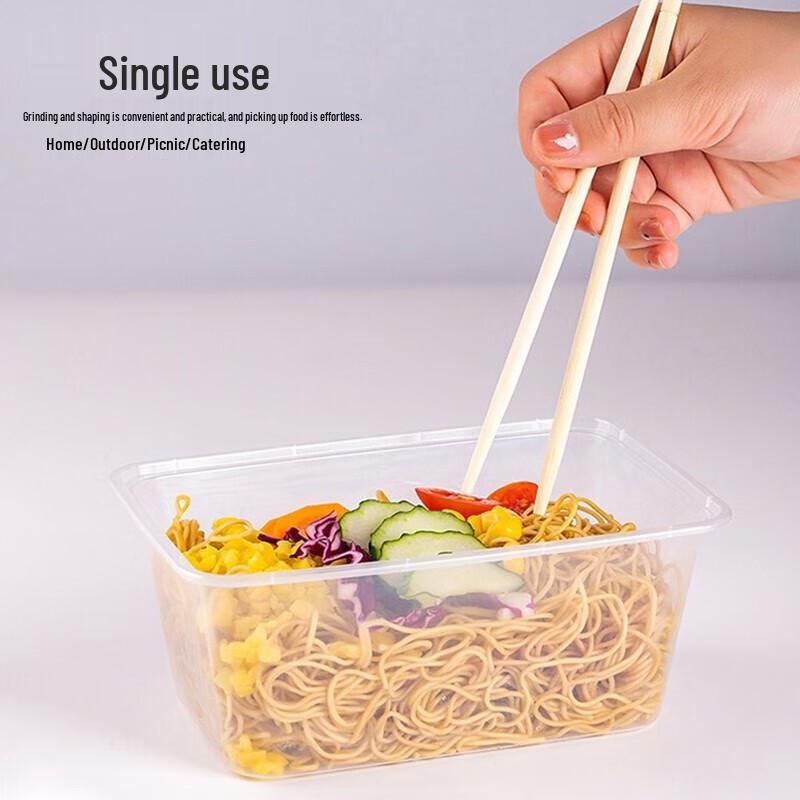 100 Pairs Individually Wrapped Disposable Bamboo Chopsticks