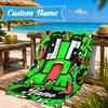 Custom Name Space Alien Un-speakable Beach Towel Microfiber Beach Towel, Lightweight and Quick-Dry, for Summer Travel, Swimming Pool Gift