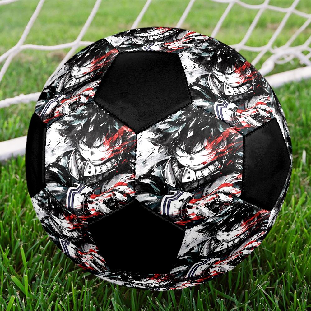 Soccer Ball Colorful Machine Stitched PVC Size 5 Team Training Competition Ready Durable High-Bounce Cool Sports Gift