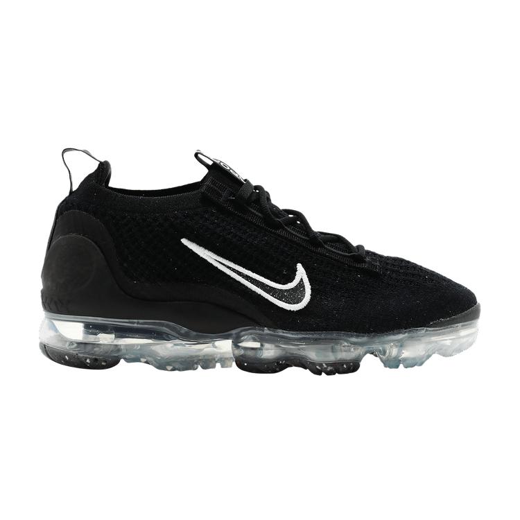Nike Air VaporMax 2021 FK Black Metallic Silver (Women s) 38.5