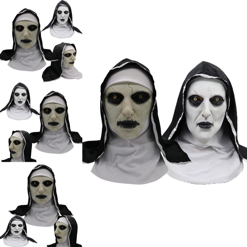 Die Nonnenkopfmaske mit entsetzlichem Design, ideal für Halloween und Kostümpartys