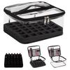 Clear Nail Polish Storage Bag PVC Cosmetic Bag Portable Nail Polish Organizer  Manicure Tools