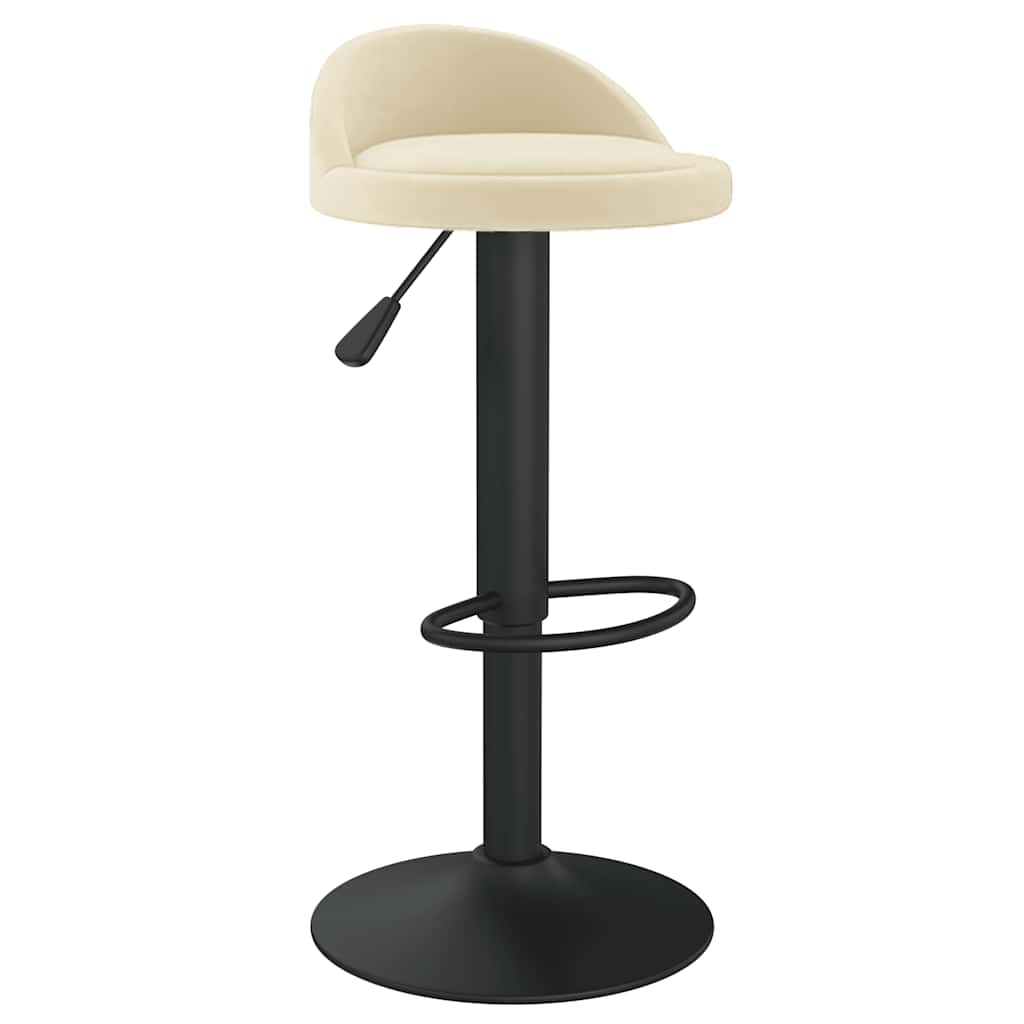 Bar Stool Cream Velvet