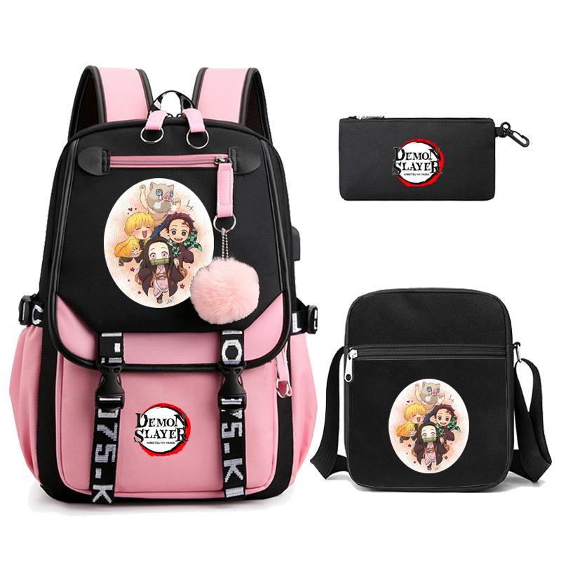 Young Students Schoolbag Cartoon Backpack Leisure Travel Computer Bag To Picture