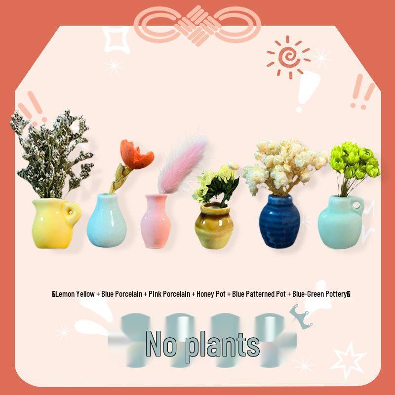 Handmade 3D Ceramic Vase Magnet for Hydroponic Plants & Flowers